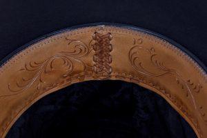 Hand Carved Leather Sweatband