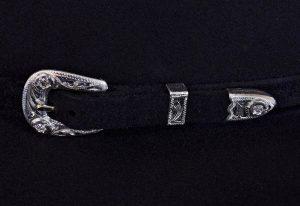 silver buckle hat band