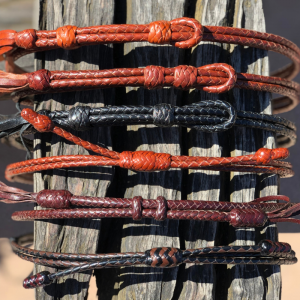 Hand Braided Kangaroo Leather Hatbands (USA Made)