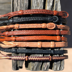 Hand Braided Kangaroo Leather Hatbands (USA Made)