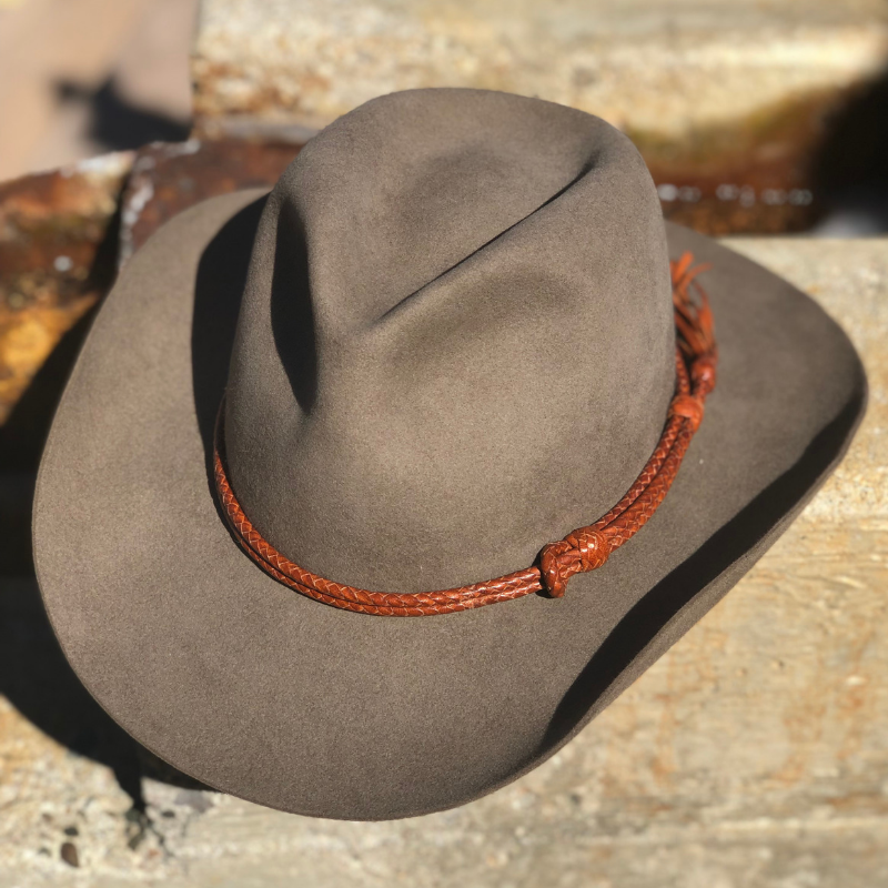 Hand Braided Kangaroo Leather Hatbands (USA Made)