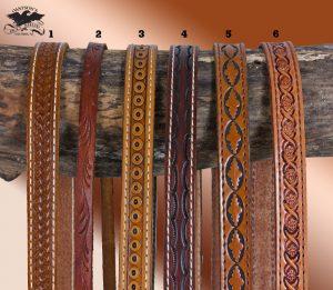hand tooled leather hat bands