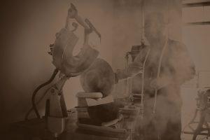 eric watson blocking hat with steam pot