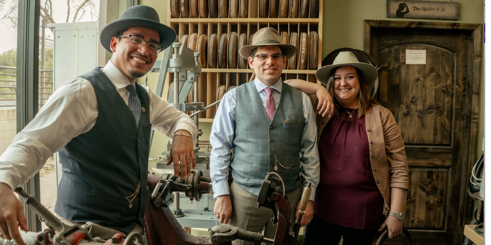 Watson's Hat Shop team - Eric, Emily, Alex