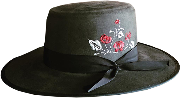 Lady Watson embroidered hat