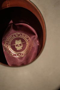 Ben Christensen Hat-inner lining-logo