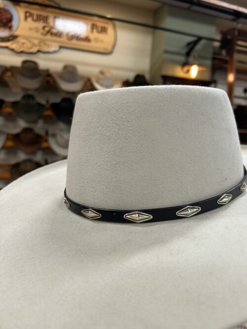 Diamond Back Sterling Silver Hat Band